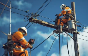 Read more about the article Temporary vs. Permanent Power Poles: A Complete Comparison