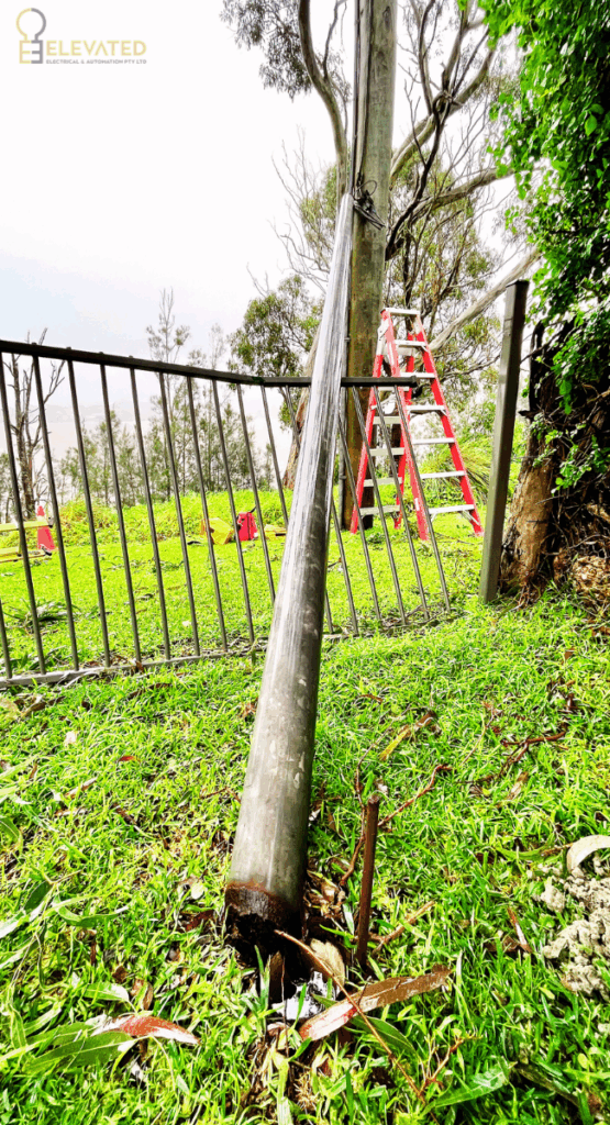 Signs Your Property Needs a Private Power Pole Replacement Newcastle Pole fallen 555x1024 - Signs Your Property Needs a Private Power Pole Replacement Newcastle